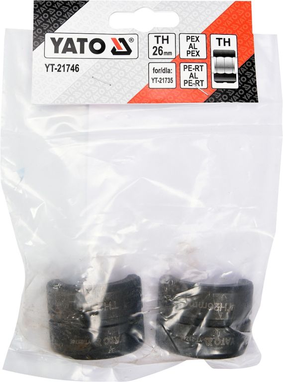 Náhradní čelisti k lisovacím kleštím YT-21735 typ TH 26mm - Obrázek 2