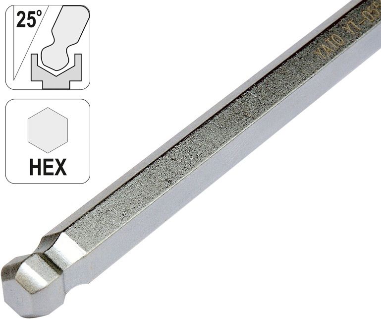 Yato Sada šroubováků T imbus kulový 8 ks 2,5 - 10 mm - Obrázek 2