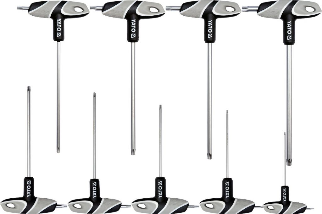 Cattara Sada šroubováky T TORX s otvorem 9 ks T10 – T50 Cattara Sada šroubováky T TORX s otvorem 9 ks T10 – T50