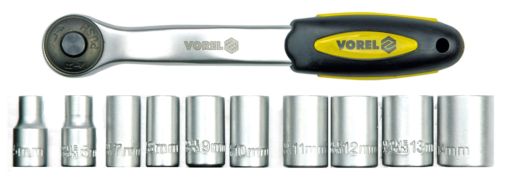 Vorel Gola sada 1/2″ 11 ks Vorel Gola sada 1/2″ 11 ks
