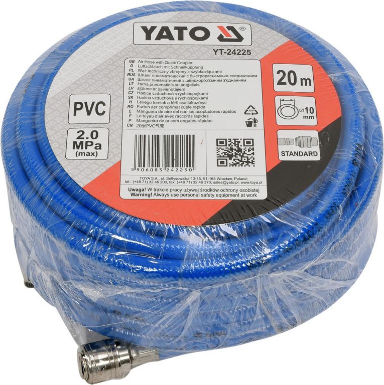 Yato Hadice vzduchová PVC 10mm, 20m - Obrázek 2