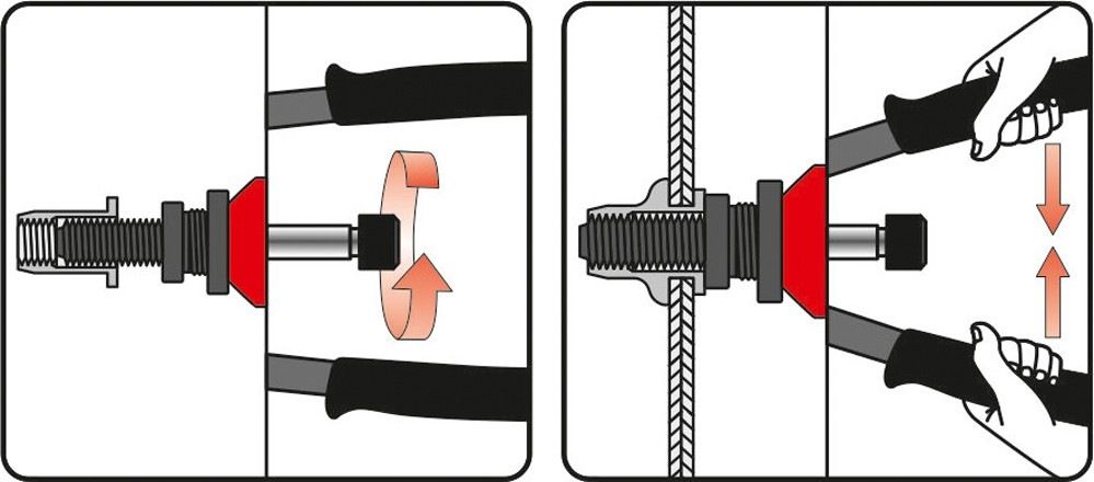 Yato Nýtovací kleště pákové M3-M8 300mm - Obrázek 2