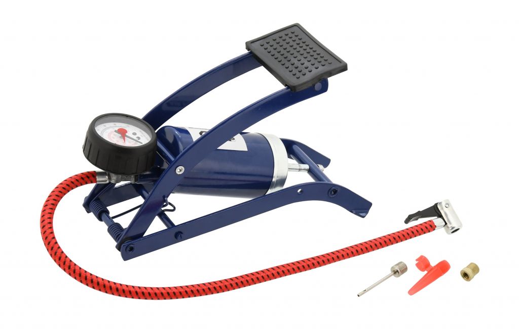 Compass Hustilka nožní s manometrem jednopístová Compass Hustilka nožní s manometrem jednopístová