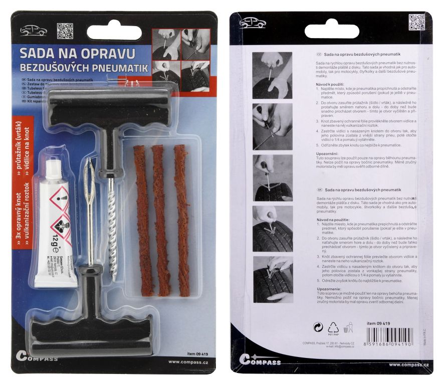 Compass 88446 Compass Sada na opravu defektu pneumatiky - Obrázek 2
