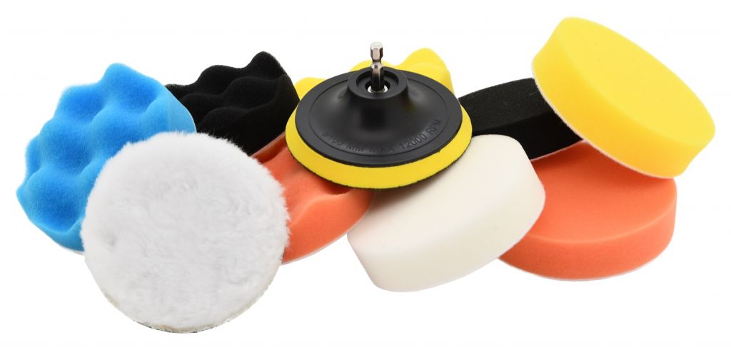 Compass 88464 Compass Sada leštících kotoučů 10 ks s unašečem, 10 cm Compass 88464 Compass Sada leštících kotoučů 10 ks s unašečem, 10 cm