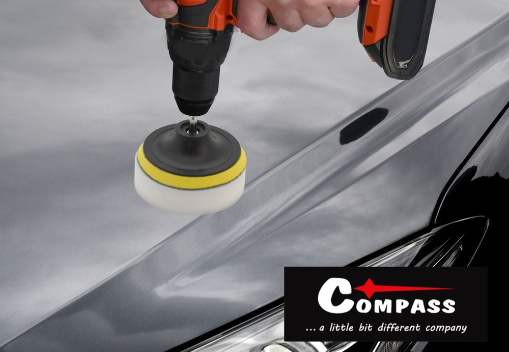 Compass 88464 Compass Sada leštících kotoučů 10 ks s unašečem, 10 cm - Obrázek 2