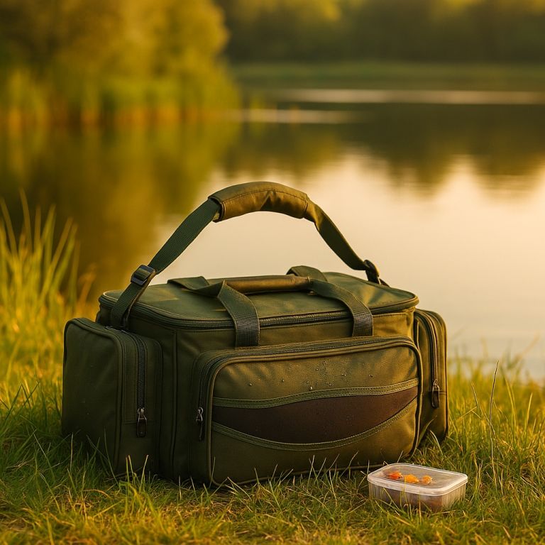 74818 Vodotěsná rybářská taška zelená, 56×31×30 cm, 600D polyester 74818 Vodotěsná rybářská taška zelená, 56×31×30 cm, 600D polyester