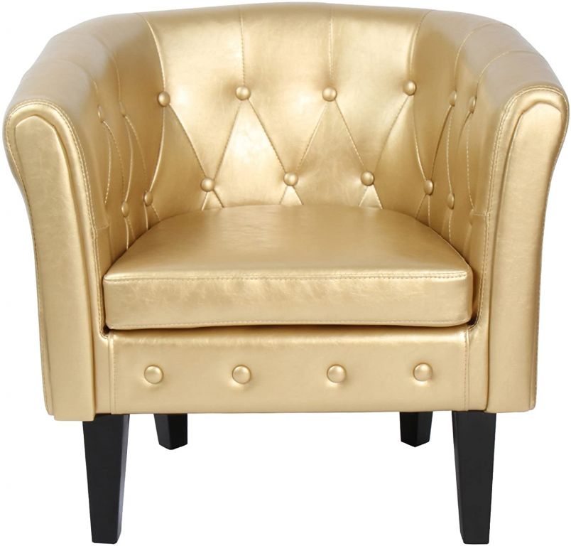 76082 Miadomodo Křeslo Chesterfield, 58 x 71 x 70 cm, zlaté 76082 Miadomodo Křeslo Chesterfield, 58 x 71 x 70 cm, zlaté