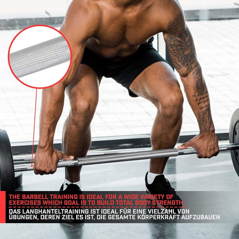 Physionics Činková chromovaná tyč 120 cm + hvězdicové zámky - Obrázek 2