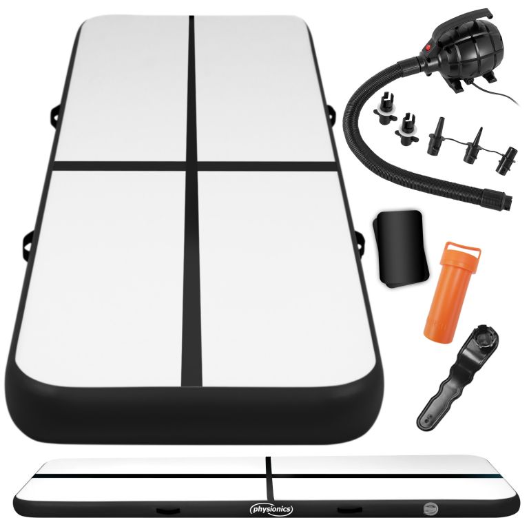 Physionics Airtrack nafukovací žíněnka, 5 m, černá Physionics Airtrack nafukovací žíněnka, 5 m, černá