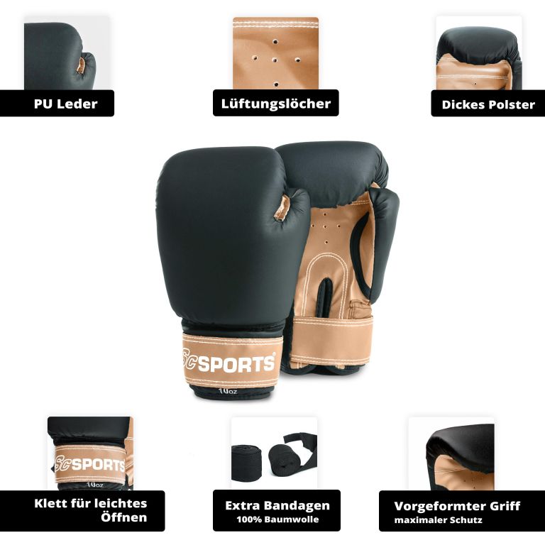 Boxovací set ScSPORTS® s boxovacím pytlem a příslušenstvím - Obrázek 2