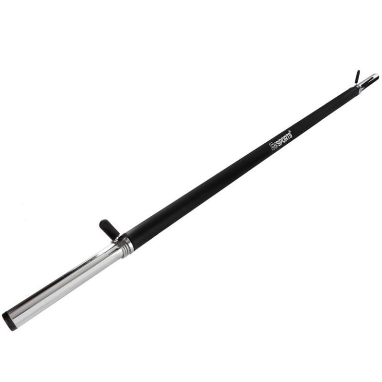 Posilovací tyč s pěnovým madlem, 120 cm, pružinové uzávěry Posilovací tyč s pěnovým madlem, 120 cm, pružinové uzávěry