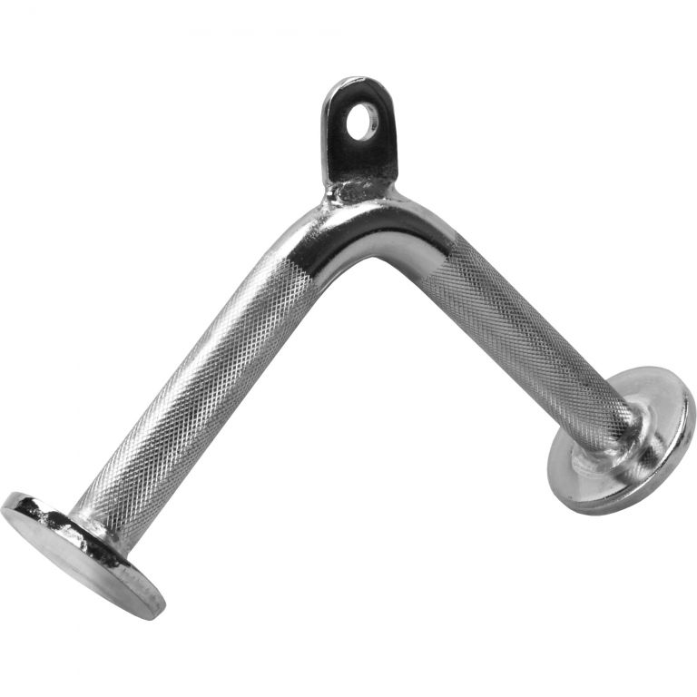 Gorilla Sports Chromovaná obouruční rukojeť na kladku, 35 cm Gorilla Sports Chromovaná obouruční rukojeť na kladku, 35 cm