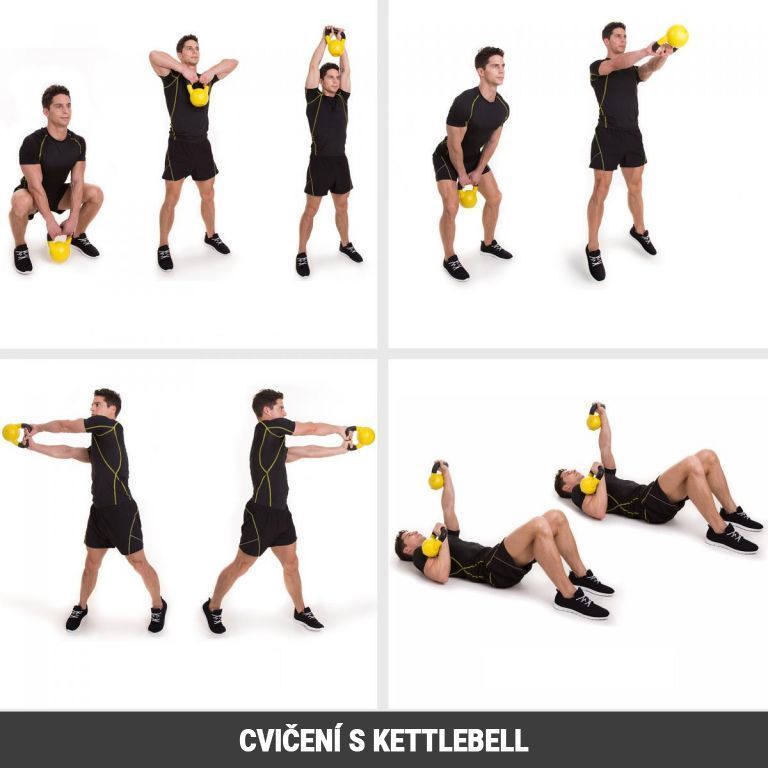 Gorilla Sports Soutěžní kettlebell, žlutý, 16 kg - Obrázek 2