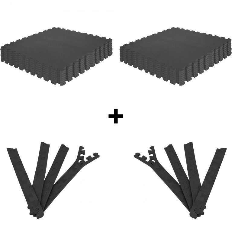 Gorilla Sports Sada ochranných podložek + koncovky, 16 kusů Gorilla Sports Sada ochranných podložek + koncovky, 16 kusů