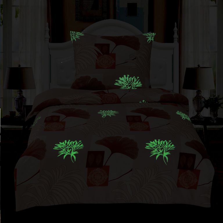 Jahu Svíticí povlečení Ginkgo 140x200 70x90 - Obrázek 2