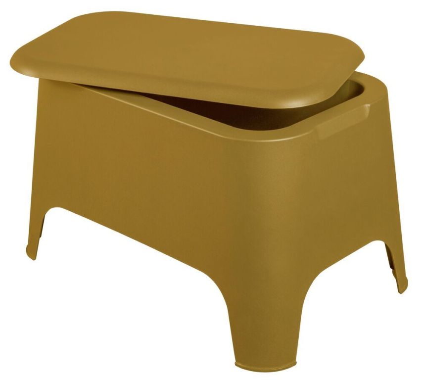 PETRA plastový stůl + box, okrová PETRA plastový stůl + box, okrová