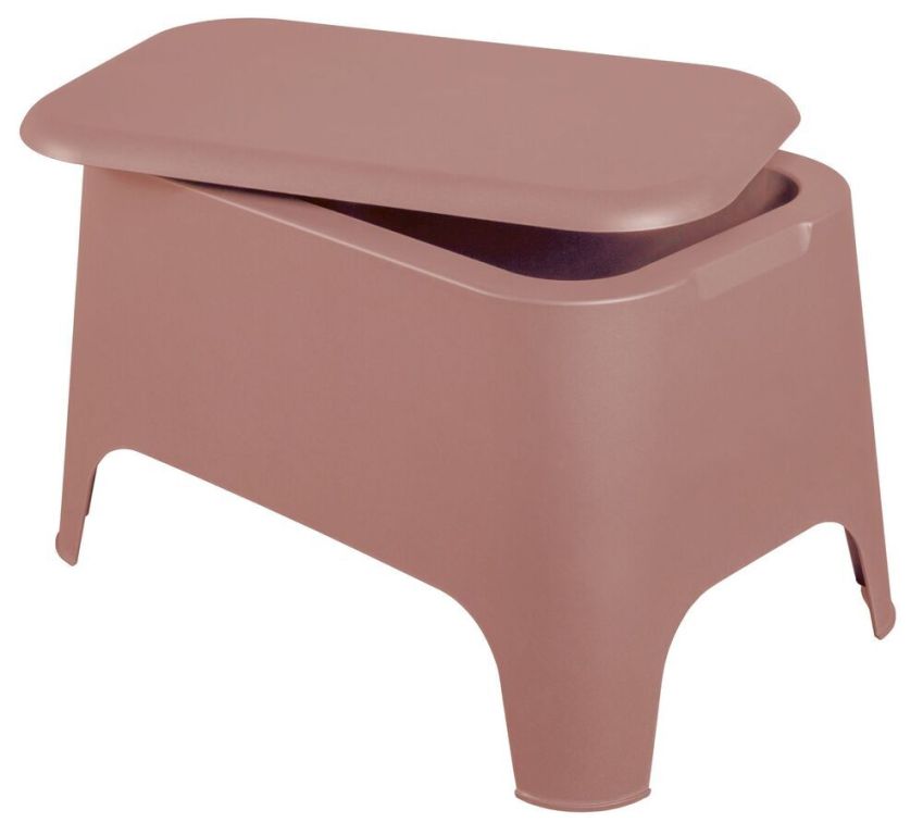 PETRA plastový stůl + box, růžová PETRA plastový stůl + box, růžová