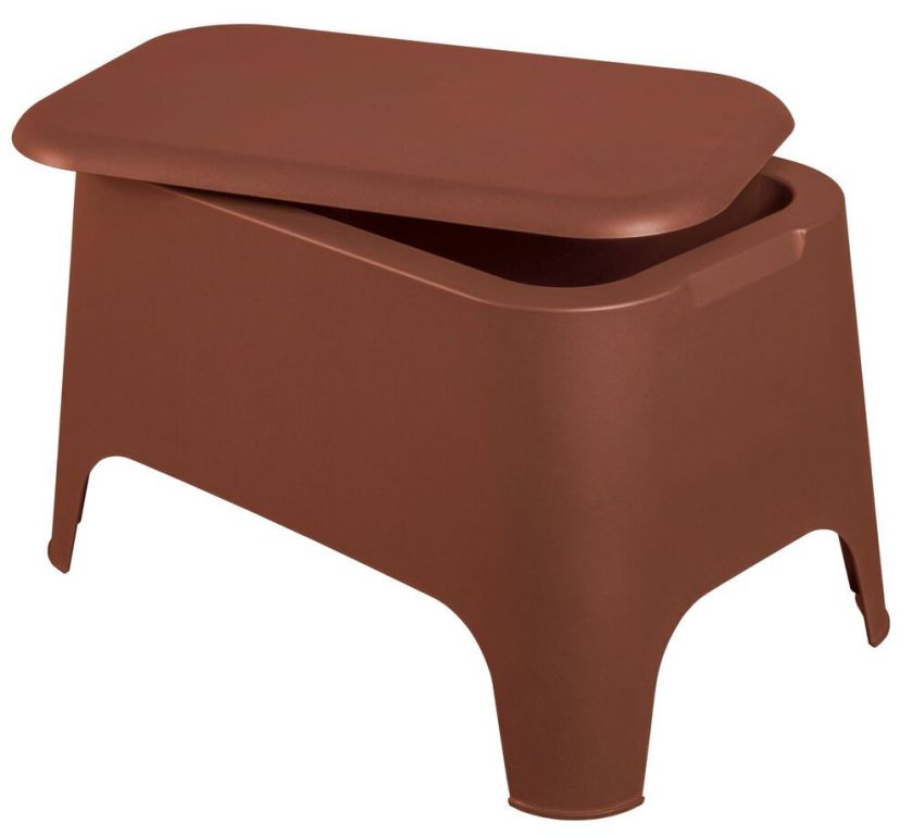 PETRA plastový stůl + box, terracotta PETRA plastový stůl + box, terracotta