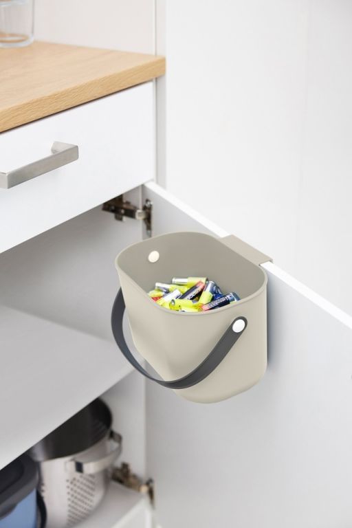 ALBULA závěsný koš 3,2 L, cappuccino - Obrázek 2