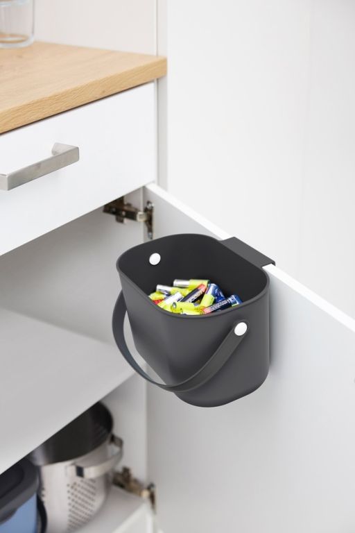 ALBULA závěsný koš 3,2L, antracit - Obrázek 2
