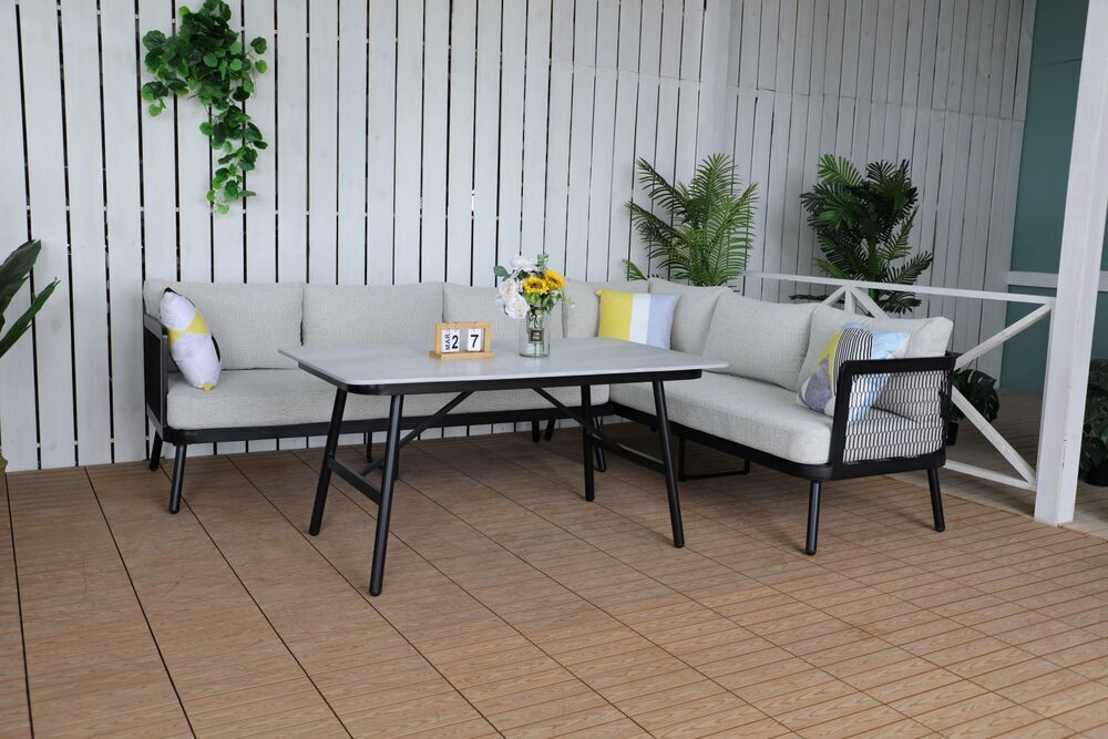 EDINBURGH hliníkový stůl 140 x 80 cm - Obrázek 2