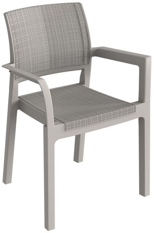 ALBA plastové křeslo, šedá - Obrázek 2