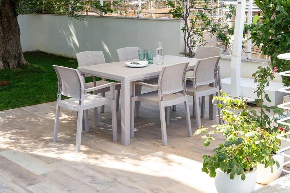 DAVIDE plastový stůl , šedá - Obrázek 2