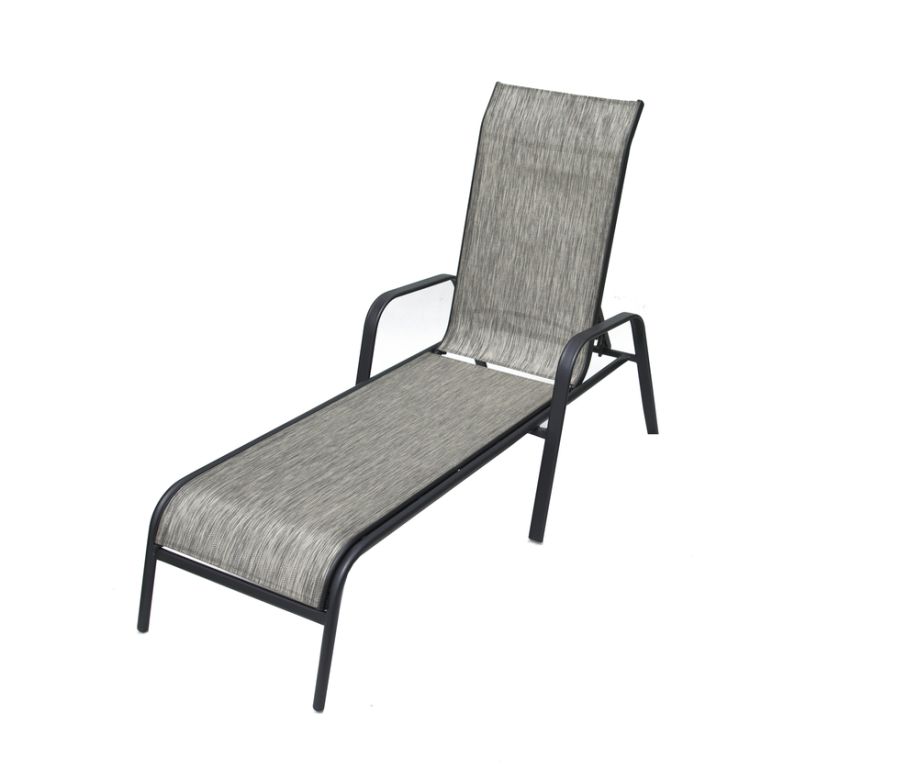 Rojaplast ZWC-52 Zahradní lehátko kovové šedé - Obrázek 2