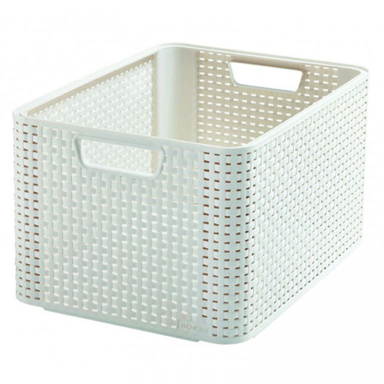 CURVER STYLE BOX 33119 Polyratanový košík L – krémový CURVER STYLE BOX 33119 Polyratanový košík L – krémový