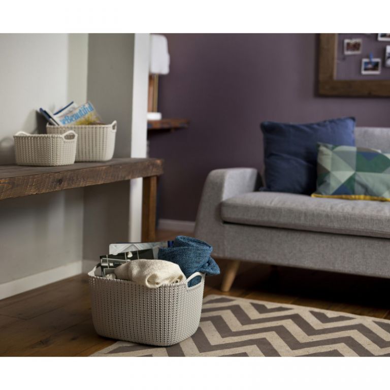 CURVER KNIT 36483 košík 19L - krémový - Obrázek 2