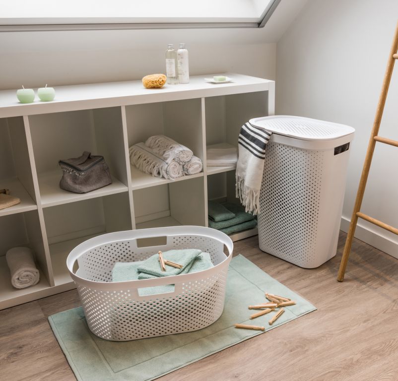 CURVER 41087 Koš na čisté prádlo - šedý 39L - Obrázek 2