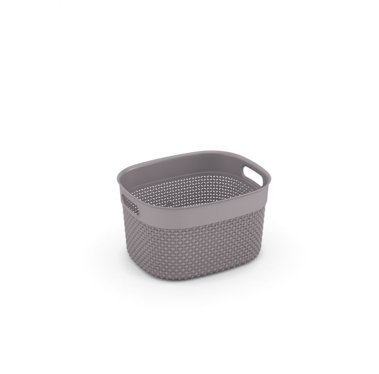 KIS FILO Plastový košík S – hnědošedá KIS FILO Plastový košík S – hnědošedá