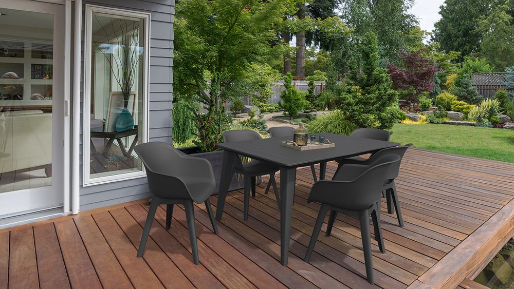 Keter Lima Stůl, 74 cm, grafit - Obrázek 2