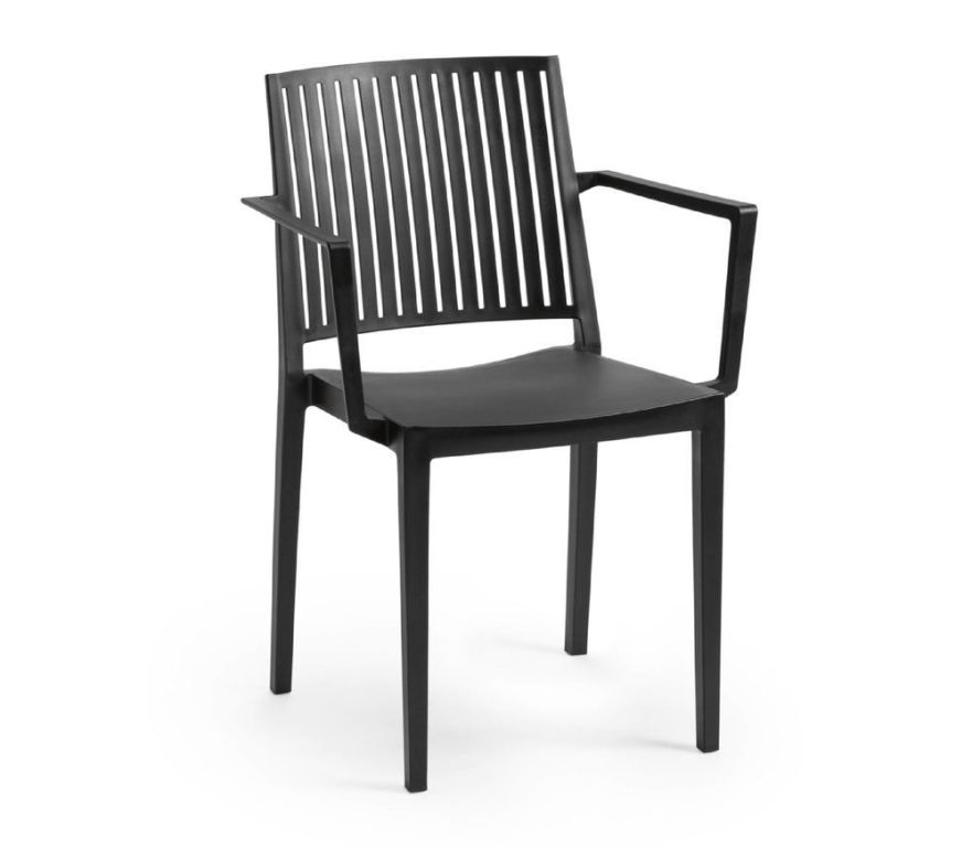 91051 Zahradní křeslo BARS ARMCHAIR – černá 91051 Zahradní křeslo BARS ARMCHAIR – černá
