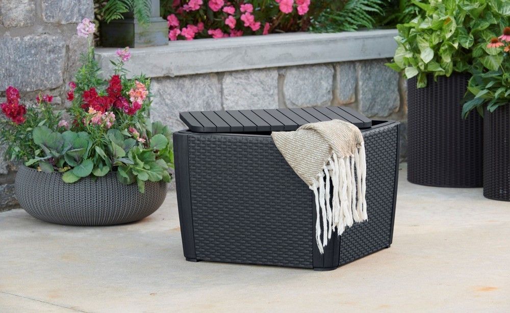 Allibert 91115 LUZON stůl+box - grafit - Obrázek 2