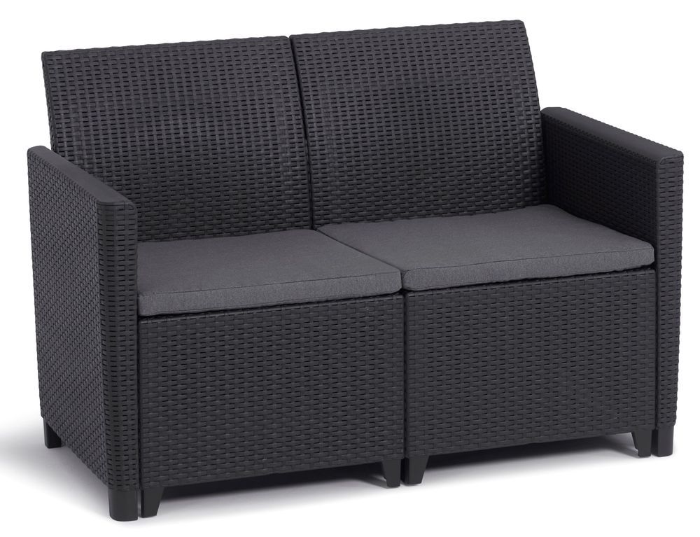 Allibert 91118 CLAIRE 2 SEATERS SOFA – grafit Allibert 91118 CLAIRE 2 SEATERS SOFA – grafit
