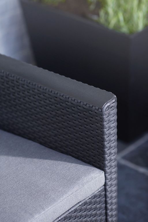 Allibert 91119 CLAIRE 3 SEATERS SOFA - grafit - Obrázek 2