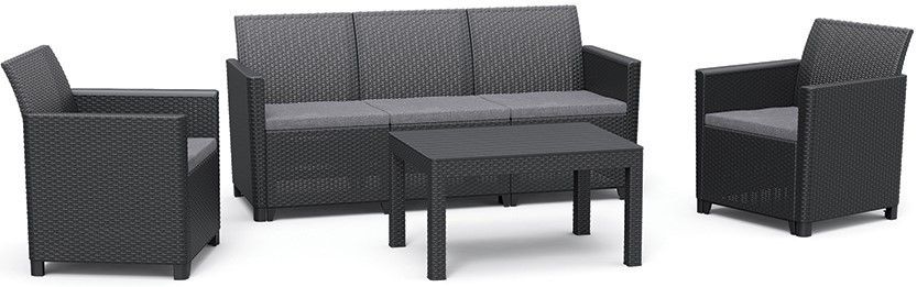 Allibert 91121 CLAIRE 5 seaters set, grafit Allibert 91121 CLAIRE 5 seaters set, grafit