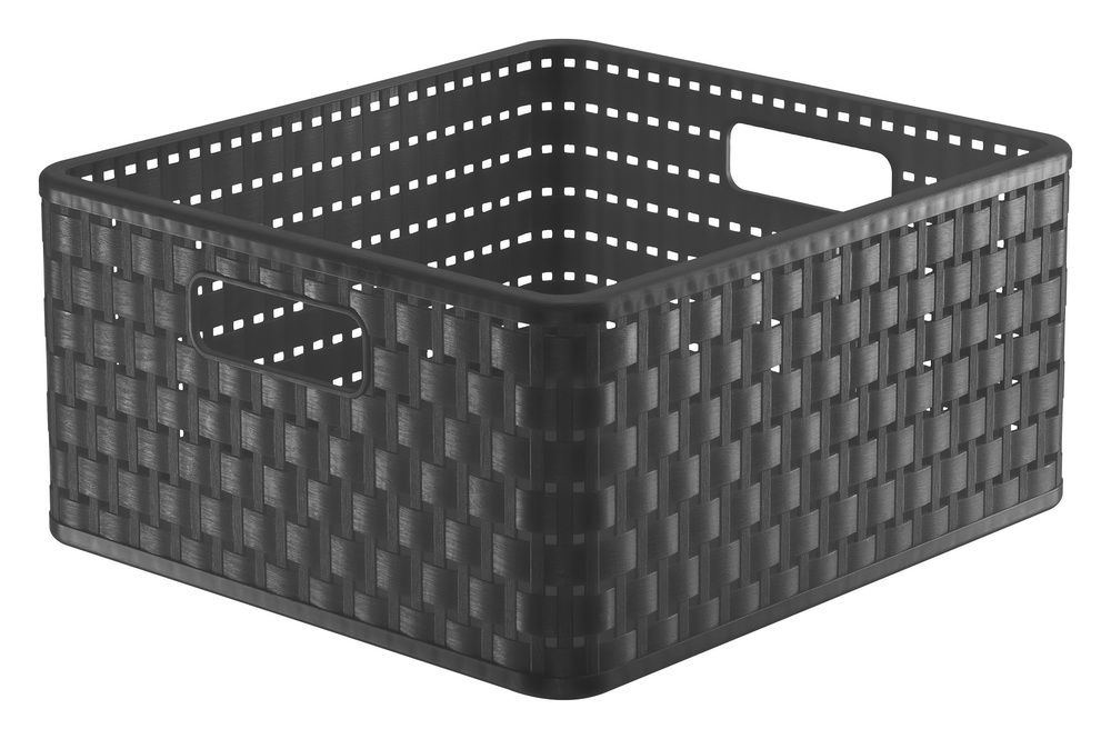 Rotho 92223 ROTHO Úložný box COUNTRY čtvercový 14 L, plast, antracit Rotho 92223 ROTHO Úložný box COUNTRY čtvercový 14 L, plast, antracit