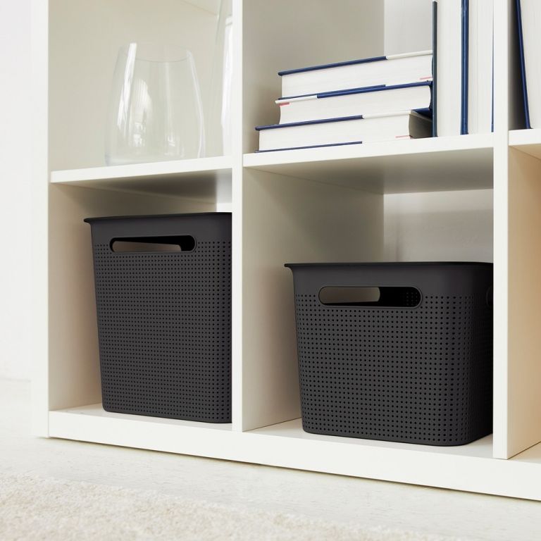 Rotho 92255 ROTHO Úložný box BRISEN, 7 L, plast, černý - Obrázek 2