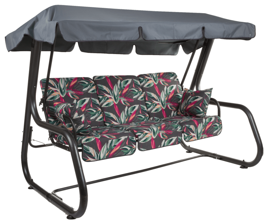 RIMINI zahradní houpačka kovová, květy, 173 x 227 x 143 cm RIMINI zahradní houpačka kovová, květy, 173 x 227 x 143 cm