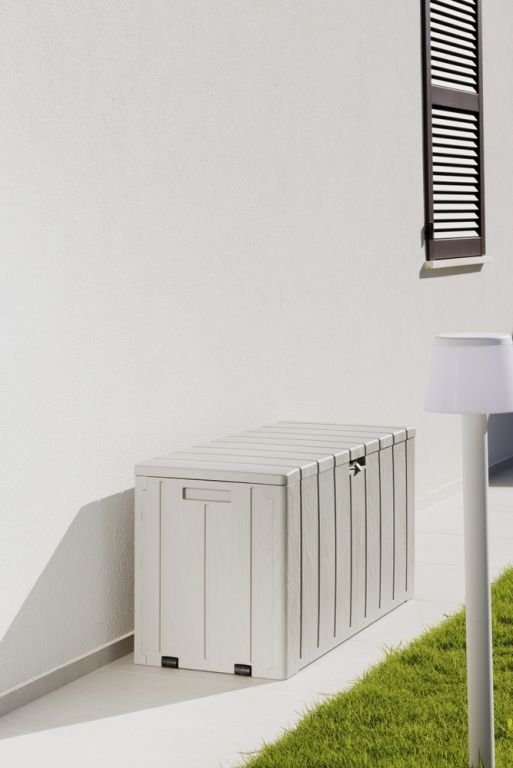 BRAVO zahradní plastový úložný box 270 L - světle šedá - Obrázek 2