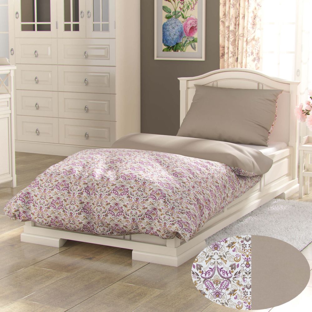 Kvalitex Bavlněné povlečení PROVENCE COLLECTION 140x200, 70x90cm NARISTA béžová - Obrázek 2