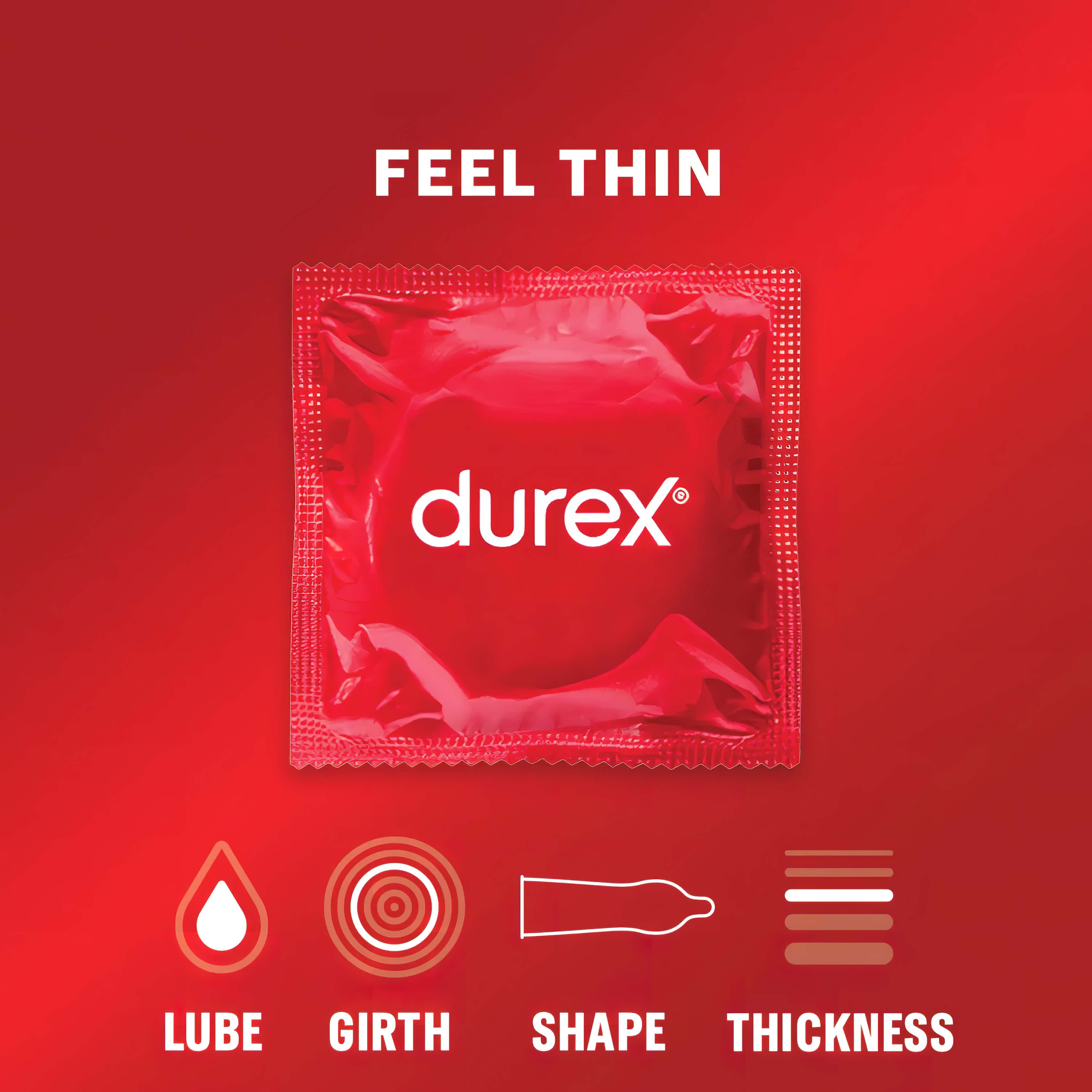 Durex Feel Thin – élethű érzés óvszer (3db)