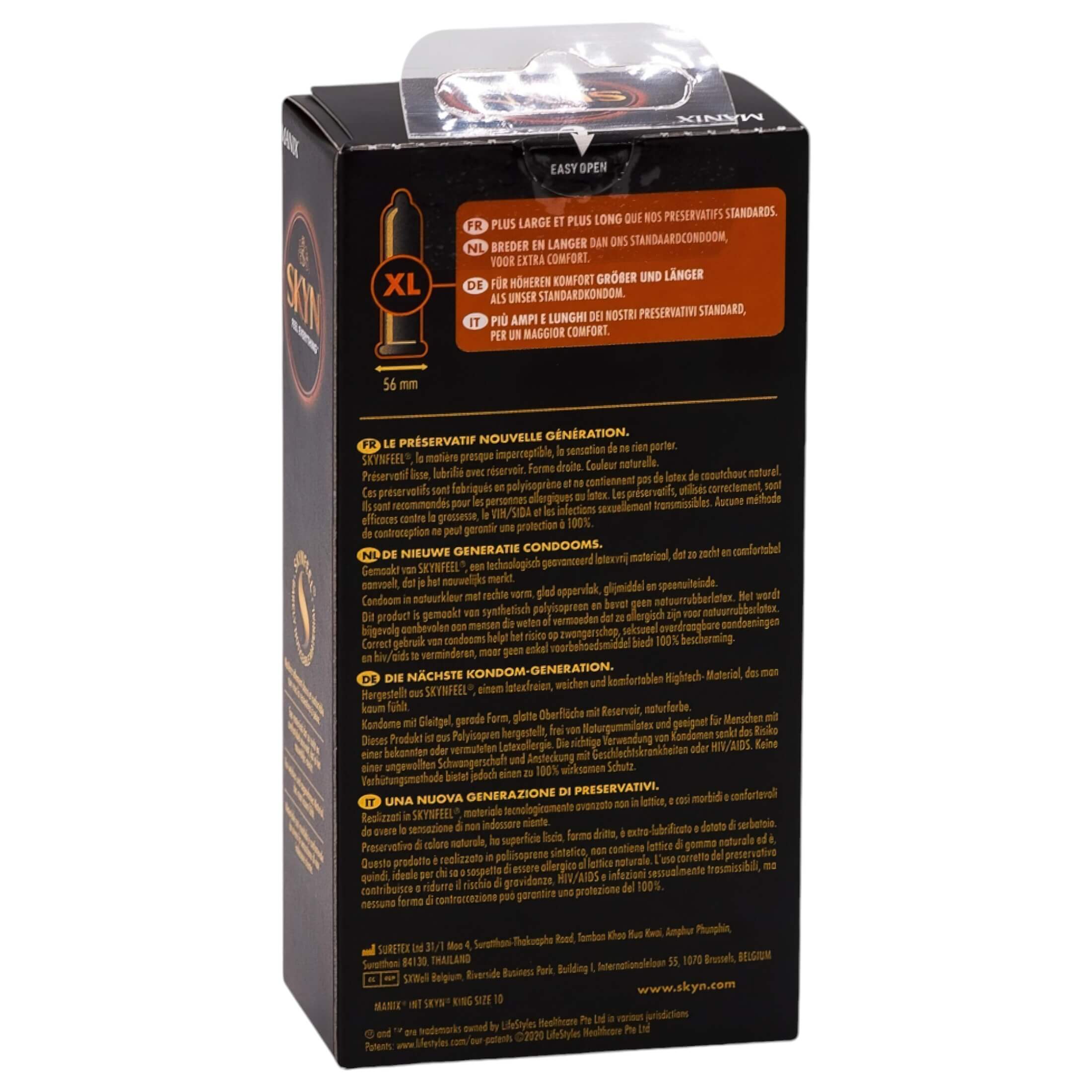 Manix SKYN – XXL latexmentes óvszer (10db)