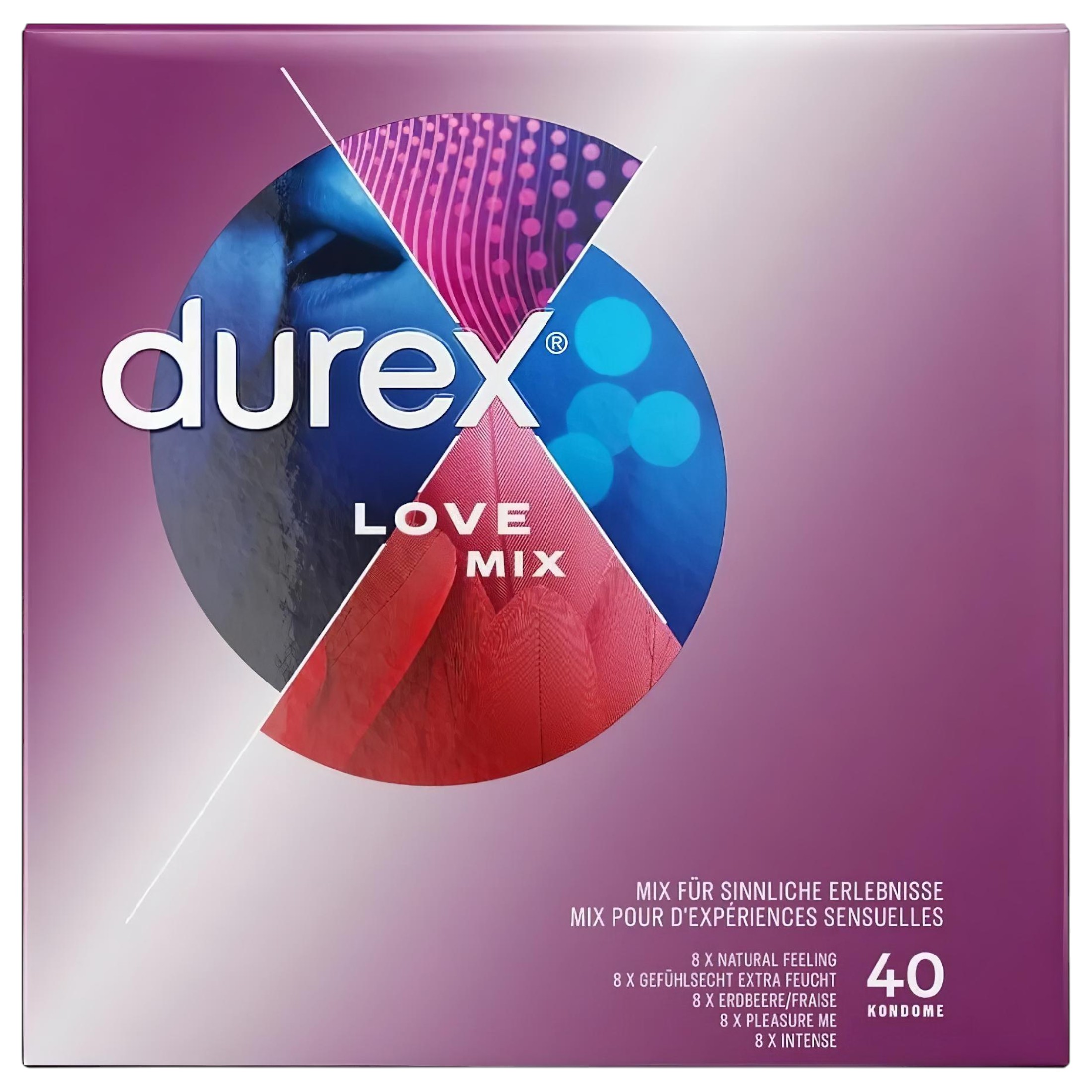 Durex Love Mix – óvszer csomag (40db)