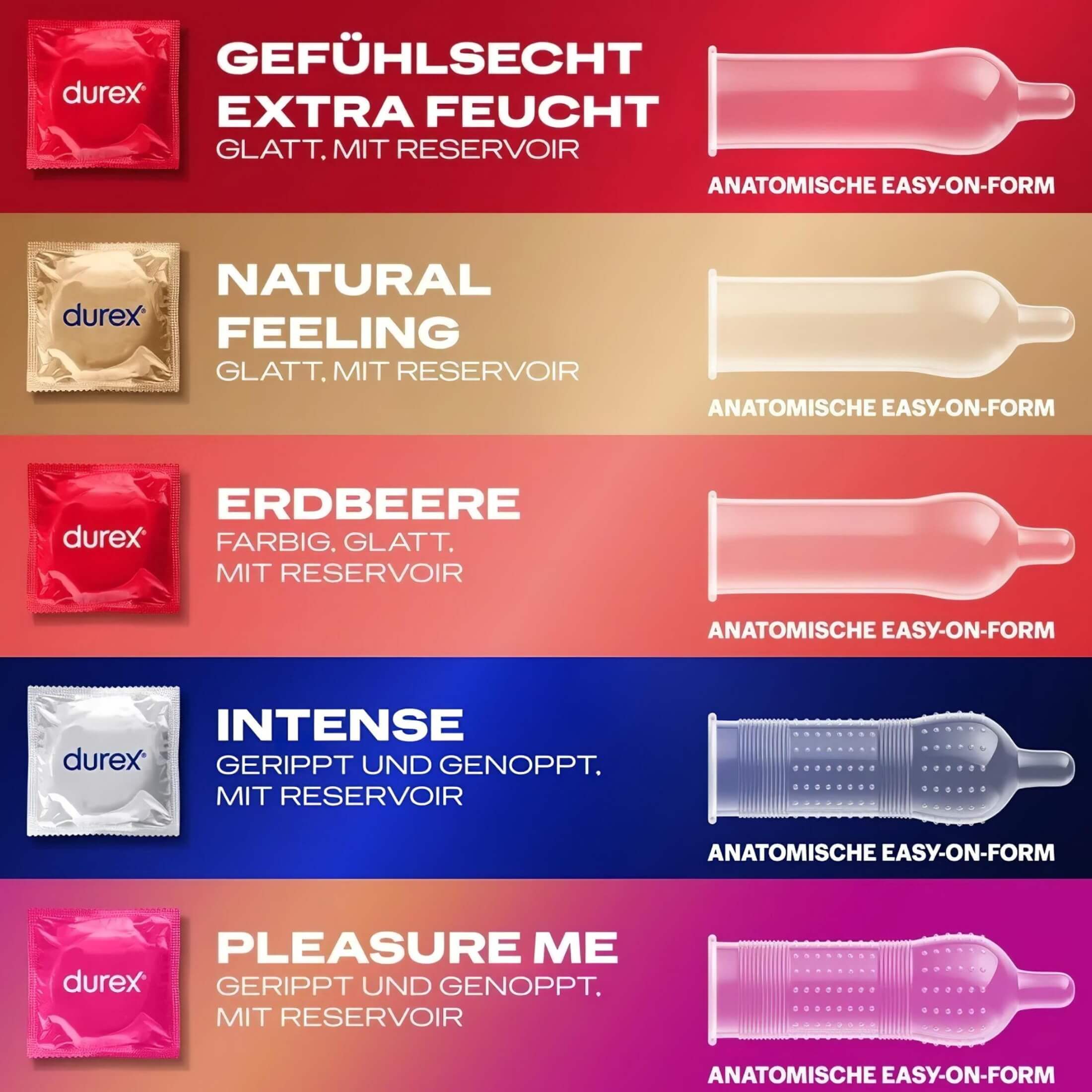 Durex Love Mix – óvszer csomag (40db)