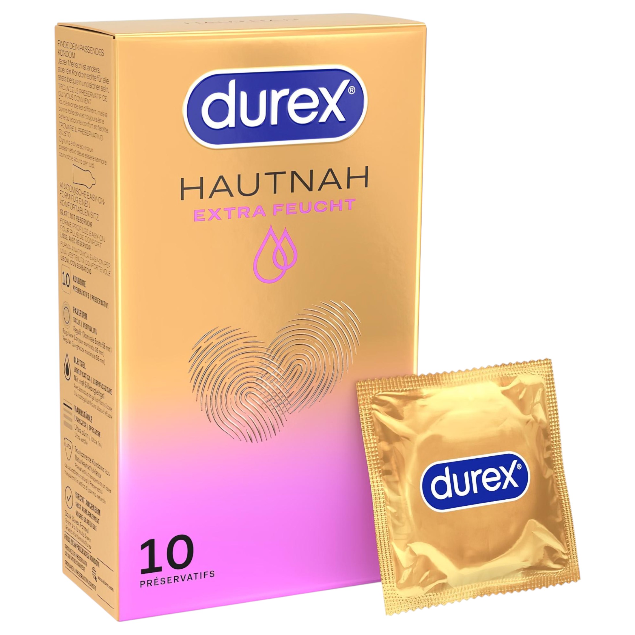 Durex Hautnah – extra síkosított óvszer (10db)