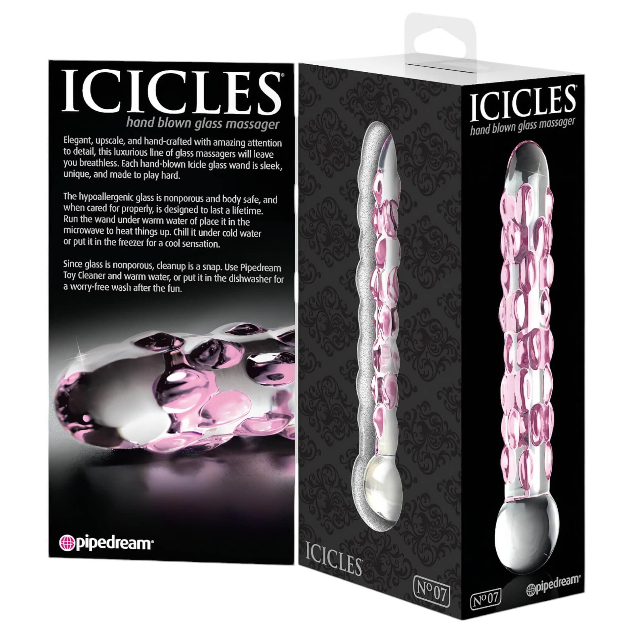 Icicles No. 7 – gyöngyös üveg dildó